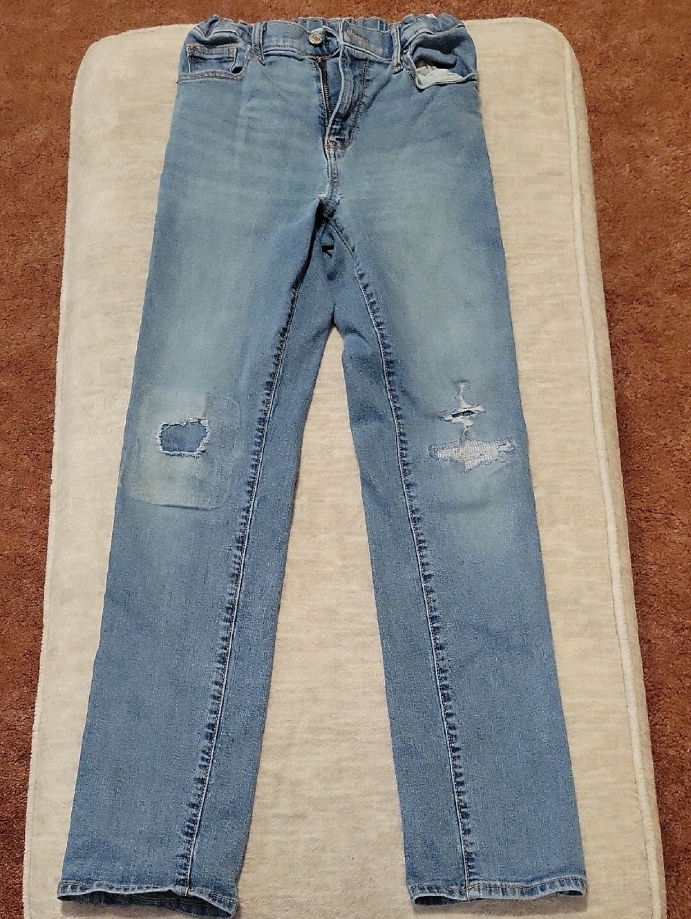 Old Navy Light Blue Distressed Kids Jeans